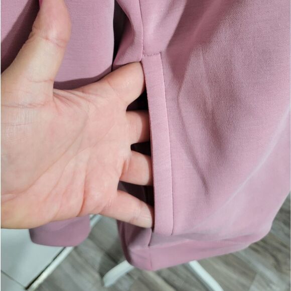 Sage bottom crossover hem pullover tunic/sweatshirt - Picture 10 of 12